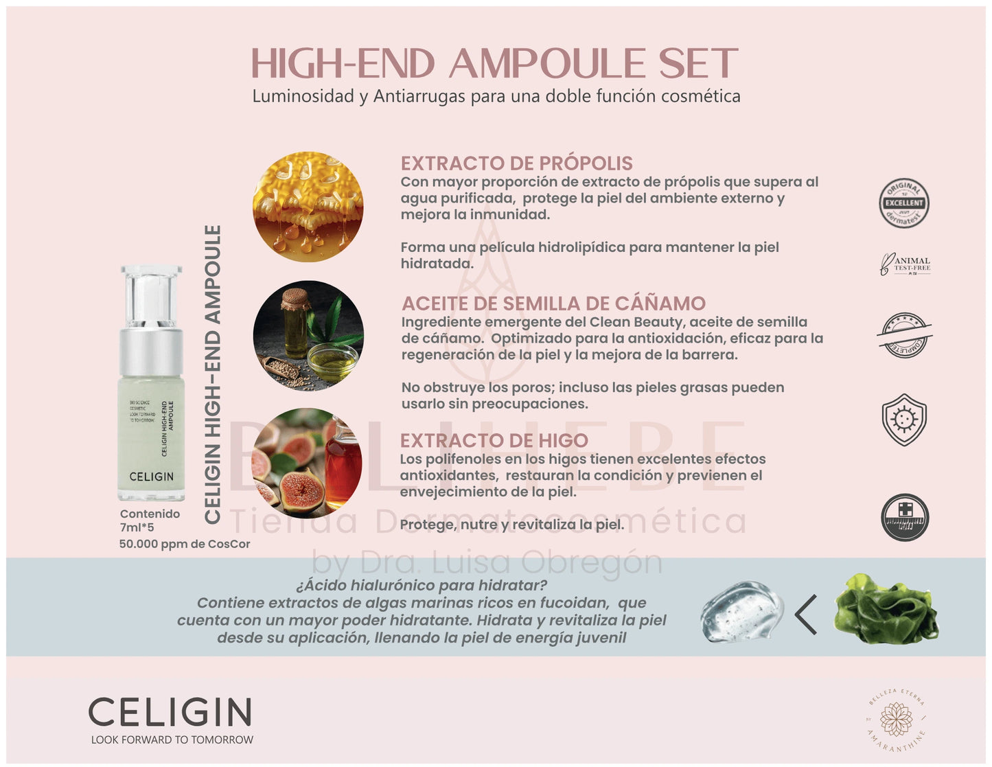 CELIGIN High-End Ampoule - Cuidado Intensivo Anti-Edad Hormeta