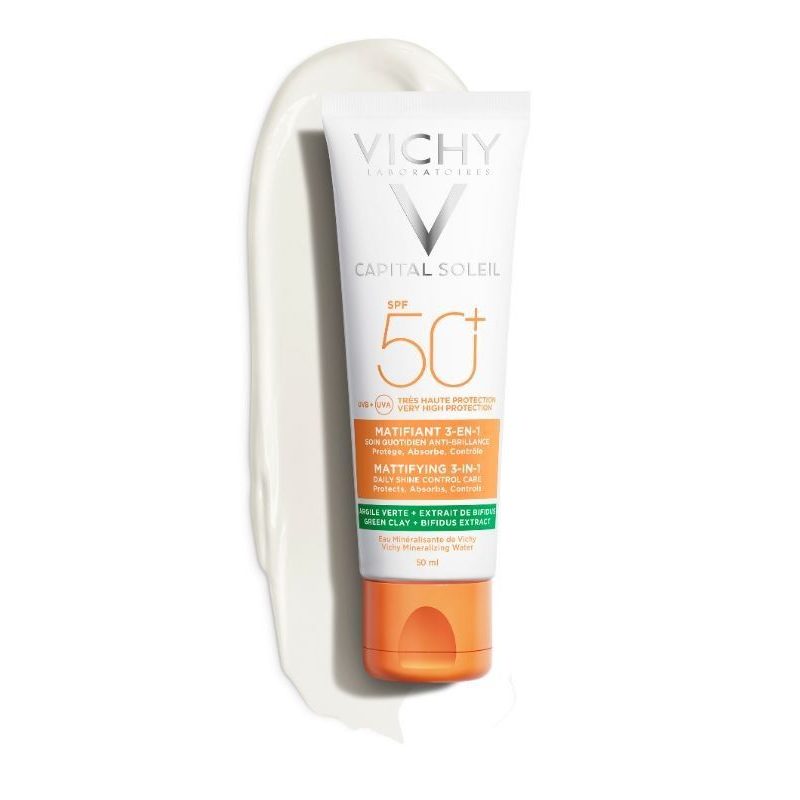 VICHY CAPITAL SOLEIL SPF50 MATTIFYING 3-IN-1SVICHYCAPITALSOLEILSPF50MATTIFYING3-IN-1omos una tienda líder en productos dermatológicos y cosméticos. productos para el acné, manchas, antienvejecimeinto, arrugas, melasma, ¡En Belihebe nos gusta ayudarte a tener tu piel ideal!