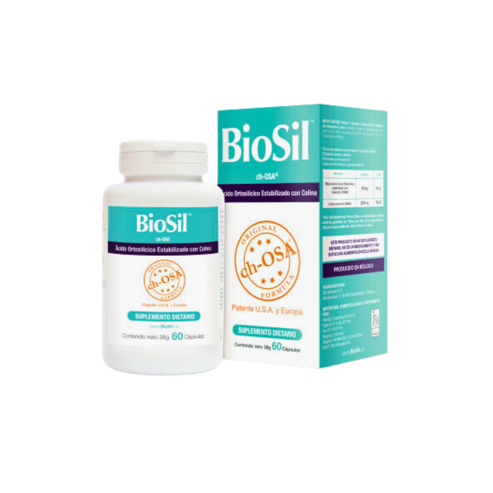 Biosil Cápsula Frasco X 60 productos dermocometicos para rutina de skincare cosmeticos belleza salud de la piel acne arrugas manchas belihebe by doctora luisa obregon barranquilla colombia