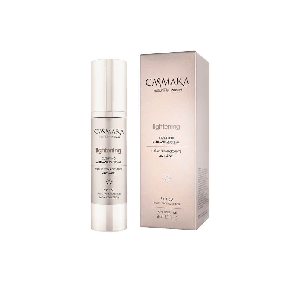Casmara Lightening Clarifyng Antiedad Cream Spf 50 productos dermocometicos para rutina de skincare cosmeticos belleza salud de la piel acne arrugas manchas belihebe by doctora luisa obregon barranquilla colombia