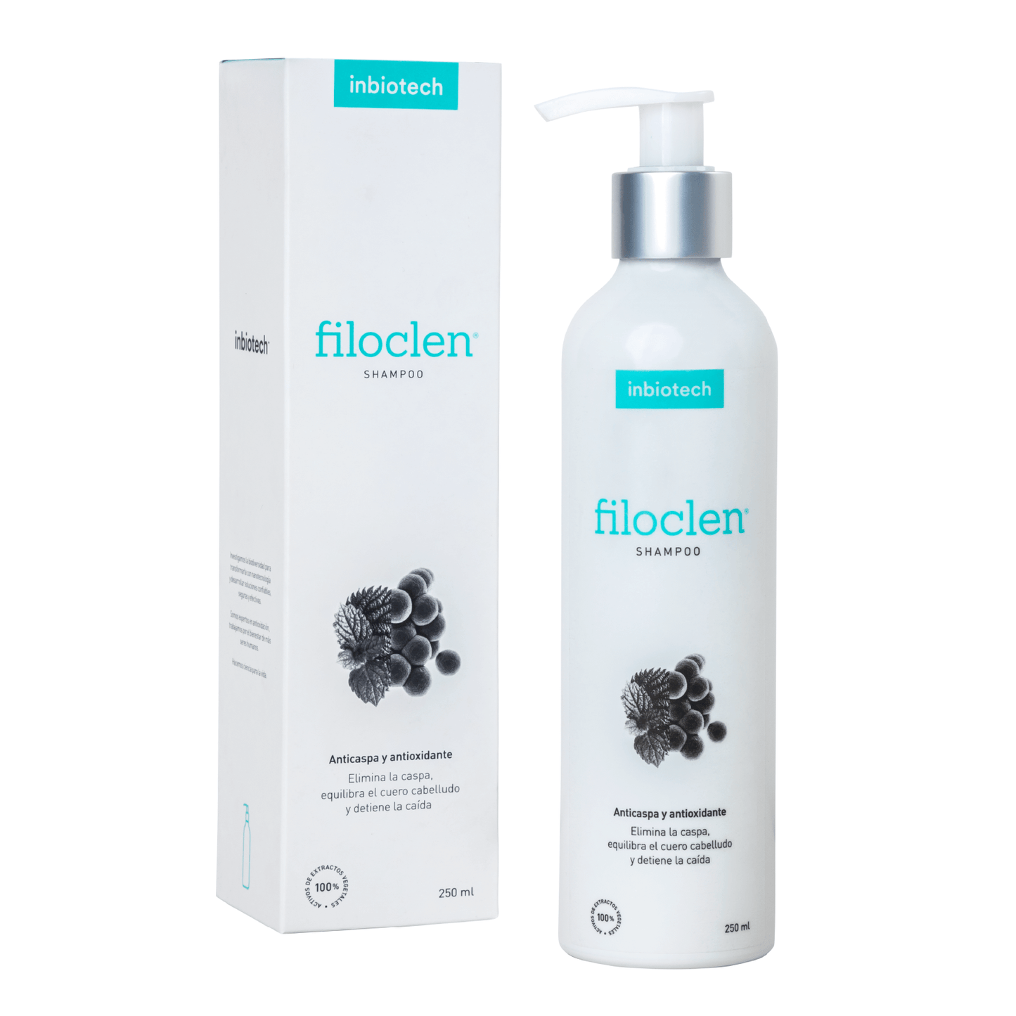Filoclen-Shampoo-Inbiotech-productos dermocometicos para rutina de skincare cosmeticos belleza salud de la piel acne arrugas manchas belihebe by doctora luisa obregon barranquilla colombia