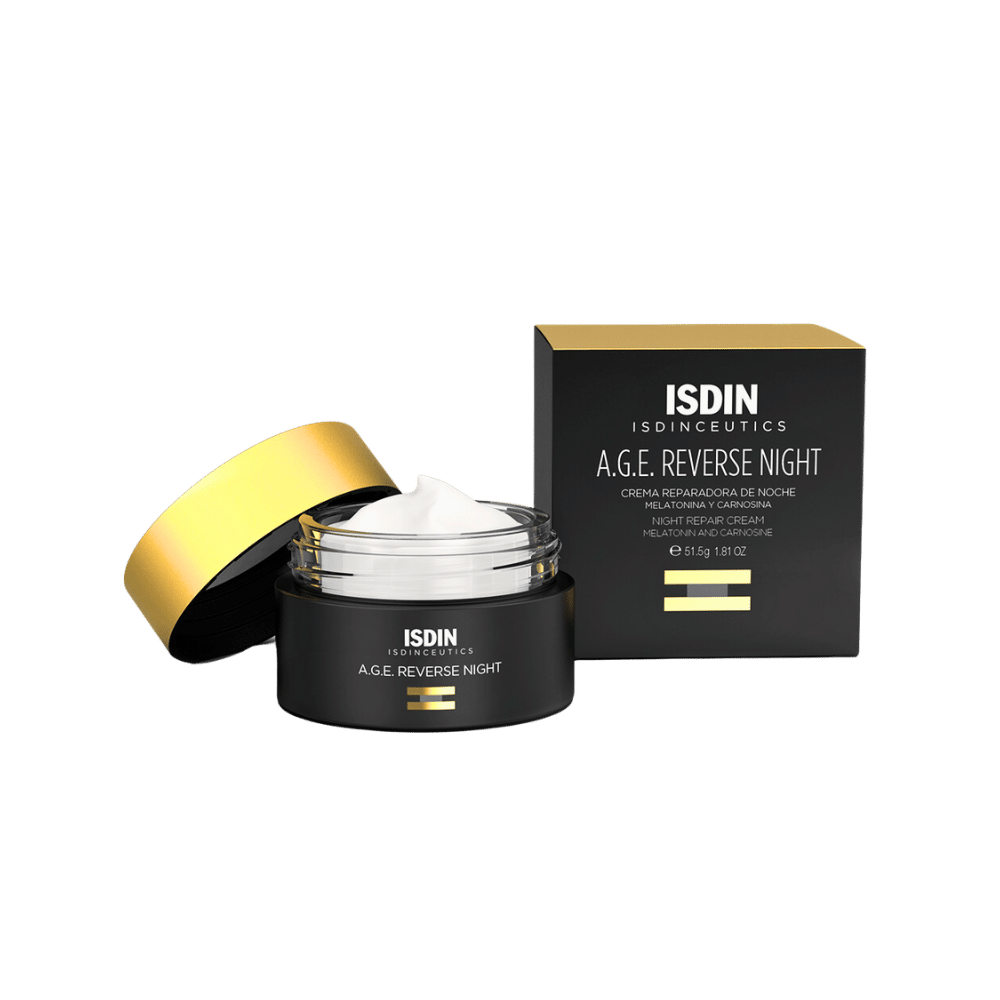 ISDIN Isdinceutics A.G.E. Reverse Night productos dermocometicos para rutina de skincare cosmeticos belleza salud de la piel acne arrugas manchas belihebe by doctora luisa obregon barranquilla colombia