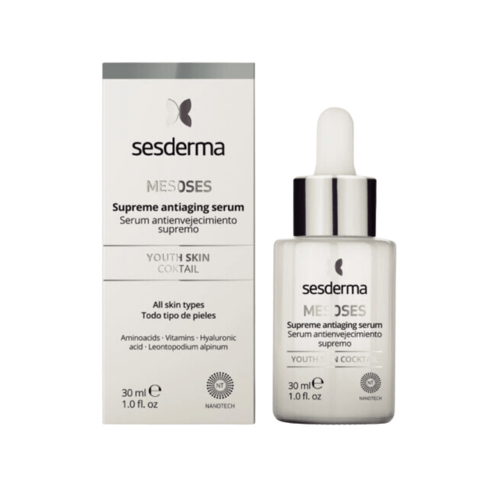 Sesderma MesoSes Supreme Serum Antiedad productos dermocometicos para rutina de skincare cosmeticos belleza salud de la piel acne arrugas manchas belihebe by doctora luisa obregon barranquilla colombia