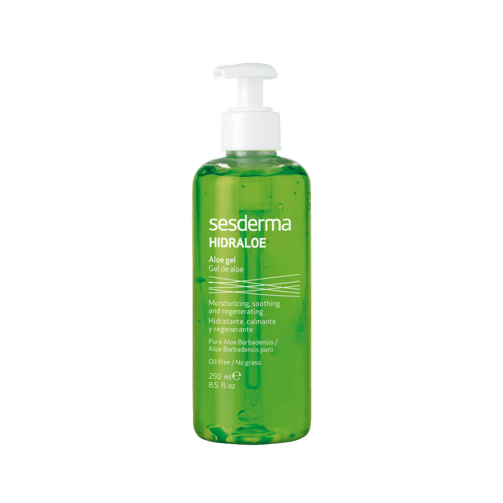 Sesderma hidraloe gel de aloe productos dermocometicos para rutina de skincare cosmeticos belleza salud de la piel acne arrugas manchas belihebe by doctora luisa obregon barranquilla colombia