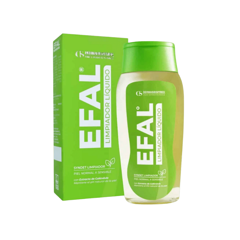 Siegfried Efal Limpiador Líquido Syndet + Caléndula pH6 270g productos dermocometicos para rutina de skincare cosmeticos belleza salud de la piel acne arrugas manchas belihebe by doctora luisa obregon barranquilla colombia