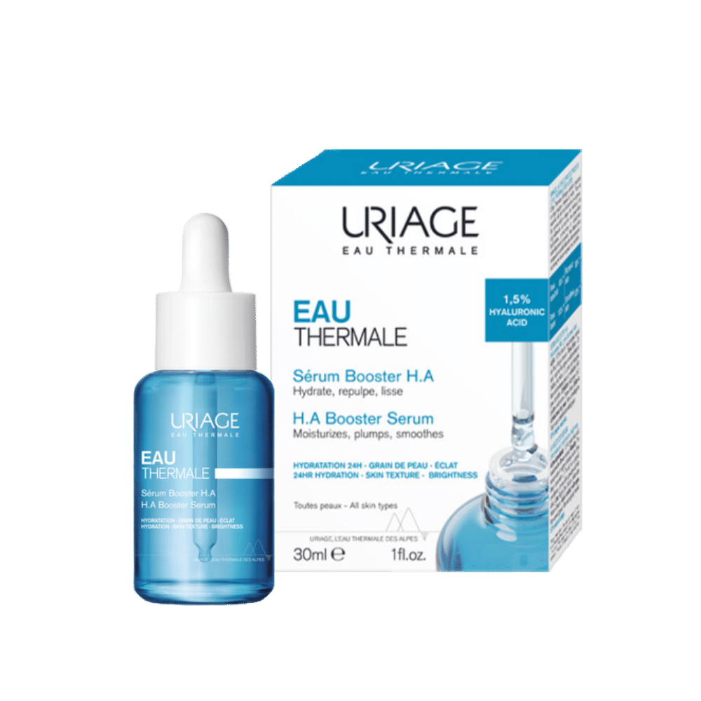 Uriage Eau Thermale Serum Booster H.A productos dermocometicos para rutina de skincare cosmeticos belleza salud de la piel acne arrugas manchas belihebe by doctora luisa obregon barranquilla colombia