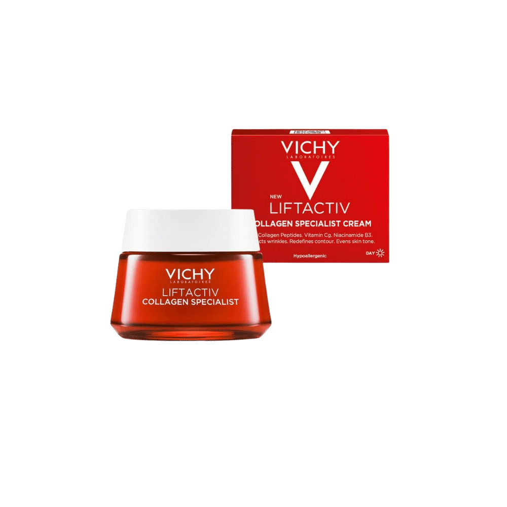 Vichy Liftactiv Collagen Specialist Crema productos dermocometicos para rutina de skincare cosmeticos belleza salud de la piel acne arrugas manchas belihebe by doctora luisa obregon barranquilla colombia