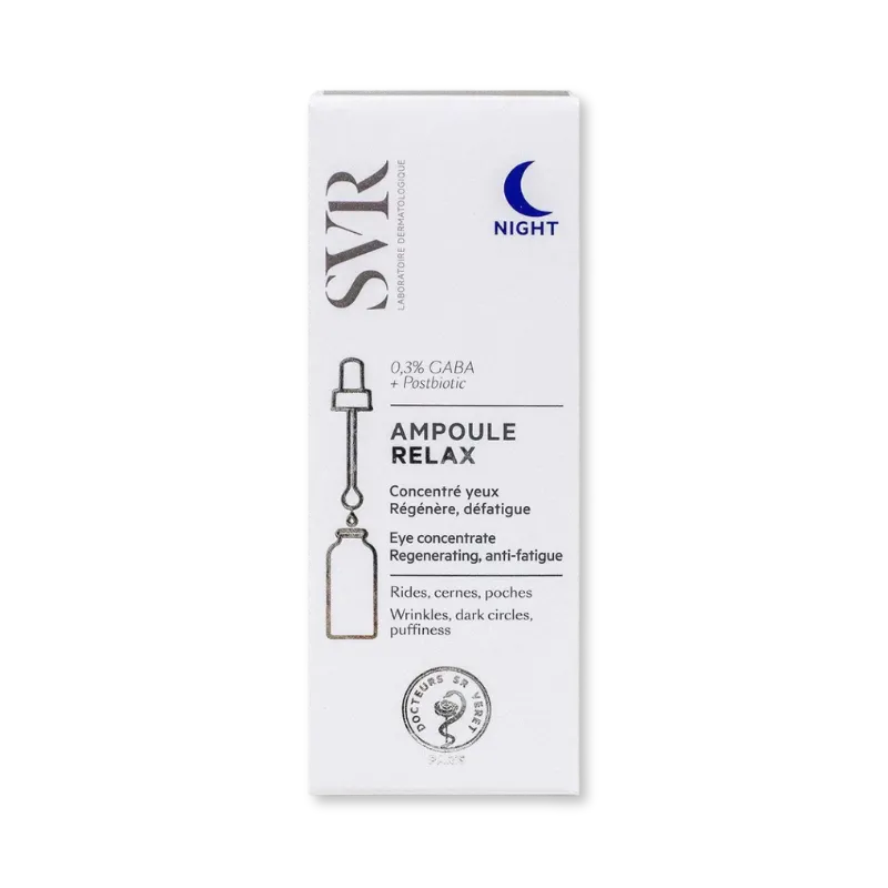 Ampoule Relax sérum contorno de ojos nocturno para reducir ojeras, bolsas y arrugas.