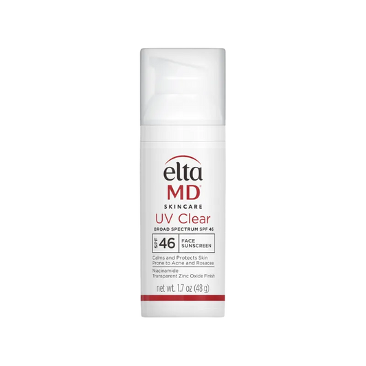 Protector solar EltaMD UV Clear SPF 46 en versión tinted, ideal para unificar el tono sin dejar residuo blanco.EltaMD UV Clear SPF 46 – Protector Solar Facial con Niacinamida