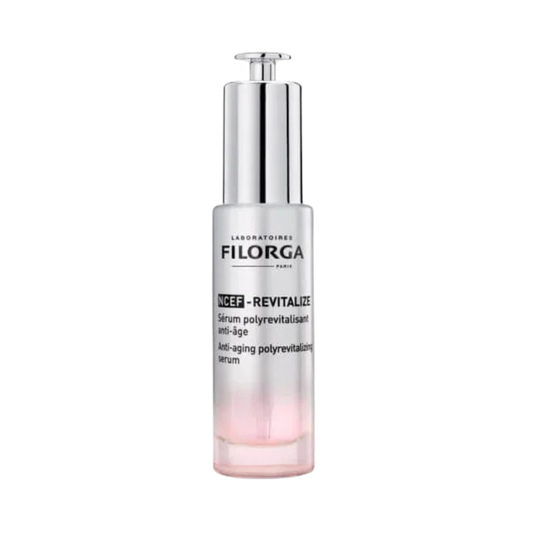Envase del sérum NCEF-Revitalize de Filorga con dosador, tratamiento antiedad profesionalSérum NCEF-Revitalize de Filorga