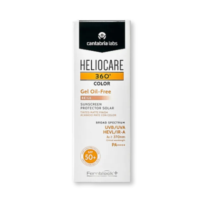 Heliocare 360 Color Gel Oil-Free SPF50 Beige protector solar con color para piel grasa