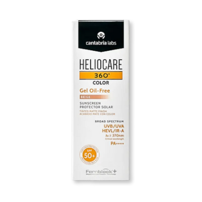 Heliocare 360 Color Gel Oil-Free SPF50 Beige protector solar con color para piel grasa