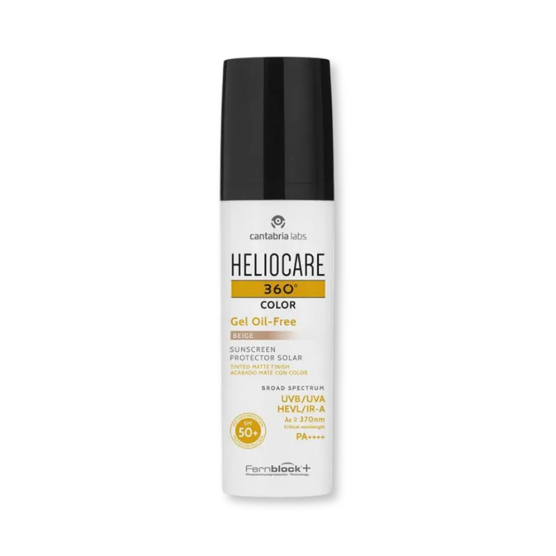 Heliocare 360 Color Gel Oil-Free SPF50 Beige protector solar con color para piel grasa