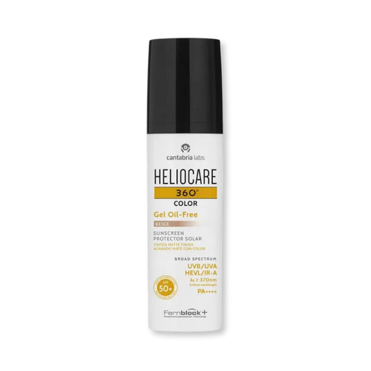 Heliocare 360 Color Gel Oil-Free SPF50 Beige protector solar con color para piel grasaCantabria Heliocare 360º Color Gel Oil-Free SPF50+ Beige