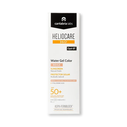 Heliocare 360 Color Water Gel SPF50 protector solar con color e hidratación para todo tipo de piel.