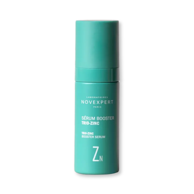 Sérum Novexpert Trio-Zinc antiimperfecciones para piel grasa o con acné, reduce granos, puntos negros y marcas.