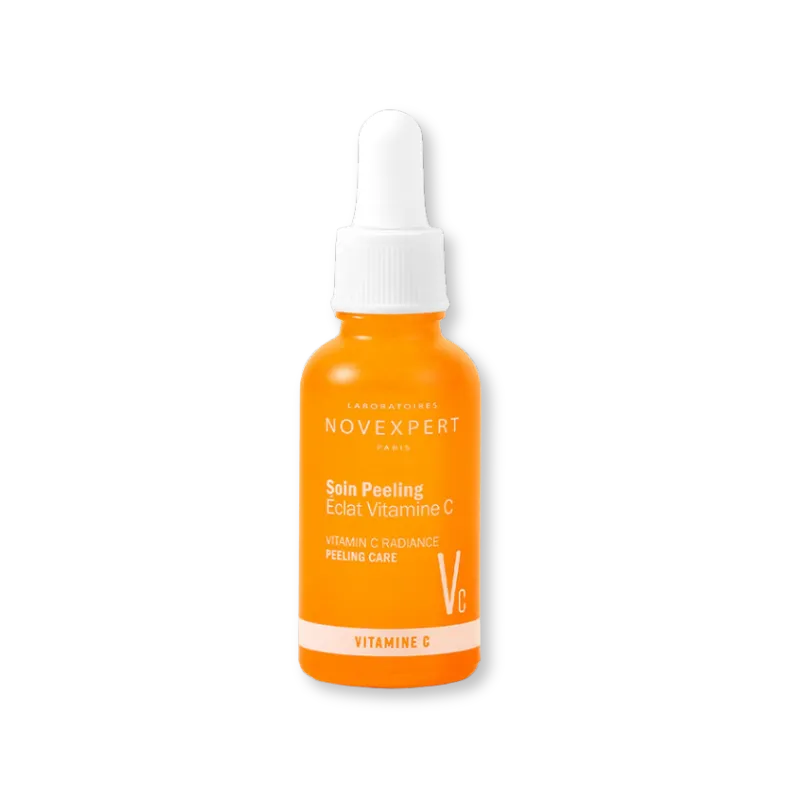 Sérum peeling con vitamina C para mejorar luminosidad, textura y reducir arrugas en la piel