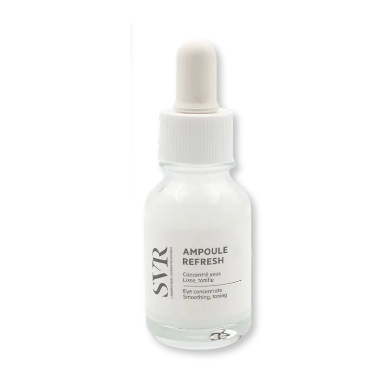 SVR Ampoule Refresh sérum de día para contorno de ojos. Reduce ojeras, bolsas y arrugas con cafeína y péptidos.