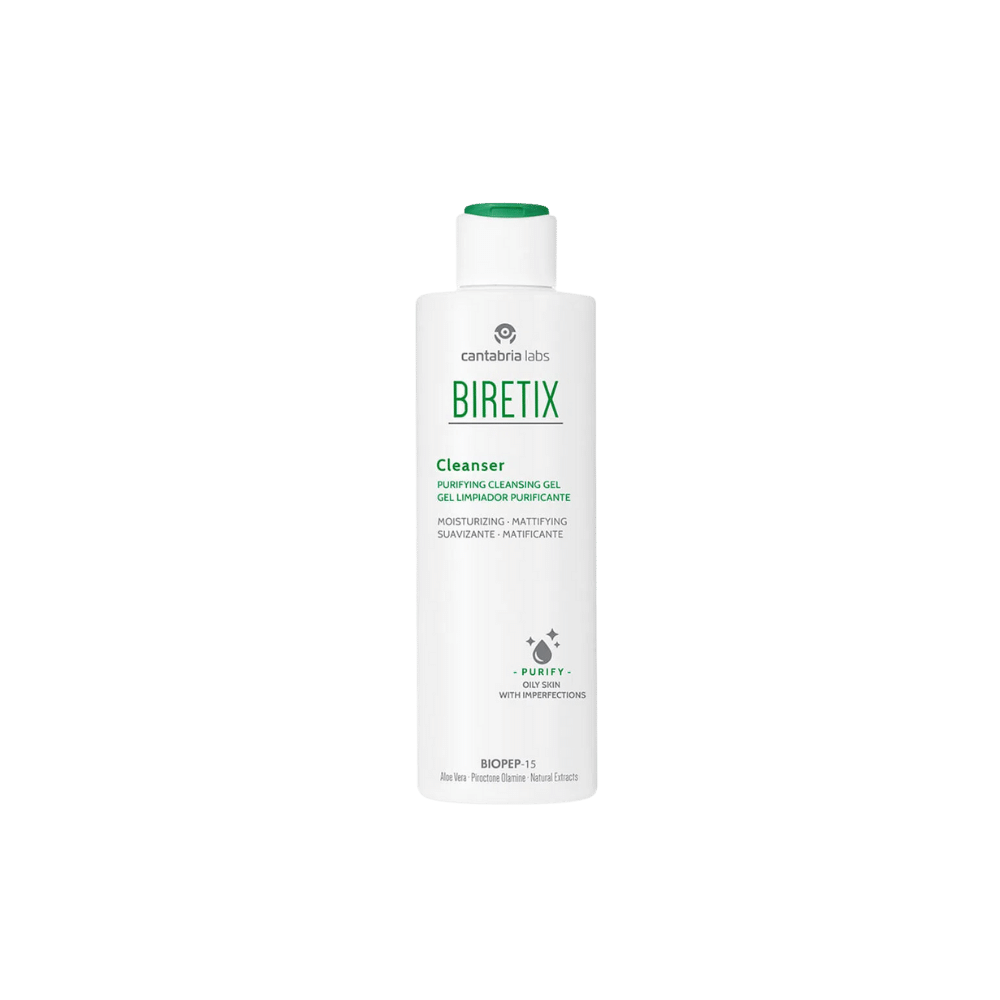 Cantabria Cleanser Gel Limpiador Activo Purificante 200ml productos dermocometicos para rutina de skincare cosmeticos belleza salud de la piel acne arrugas manchas belihebe by doctora luisa obregon barranquilla colombia 