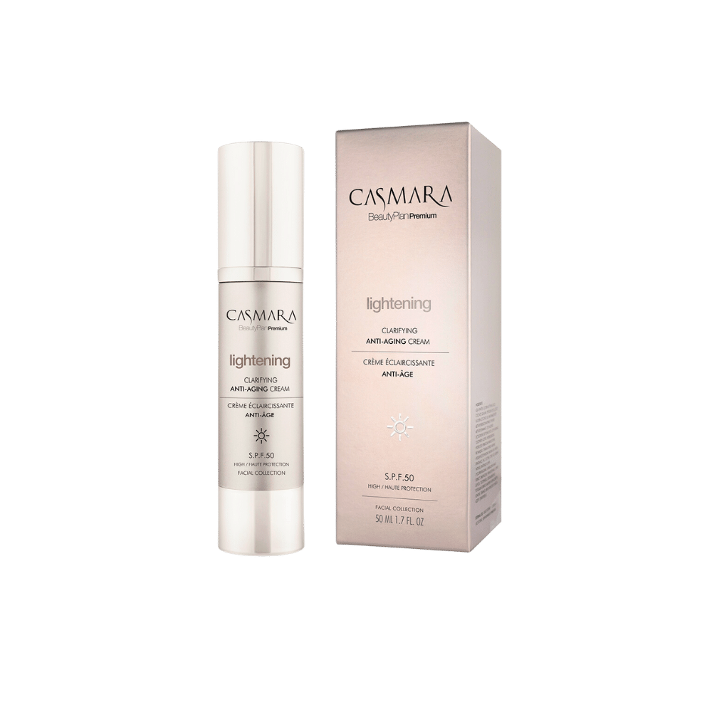 Casmara Lightening Clarifyng Antiedad Cream Spf 50 productos dermocometicos para rutina de skincare cosmeticos belleza salud de la piel acne arrugas manchas belihebe by doctora luisa obregon barranquilla colombia 