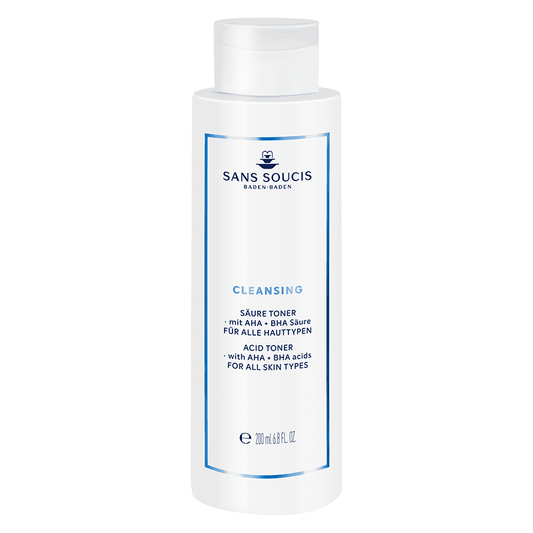 Sans Soucis Cleansing Acid Toner productos dermocometicos para rutina de skincare cosmeticos belleza salud de la piel acne arrugas manchas belihebe by doctora luisa obregon barranquilla colombia Sans Soucis Cleansing Acid Toner