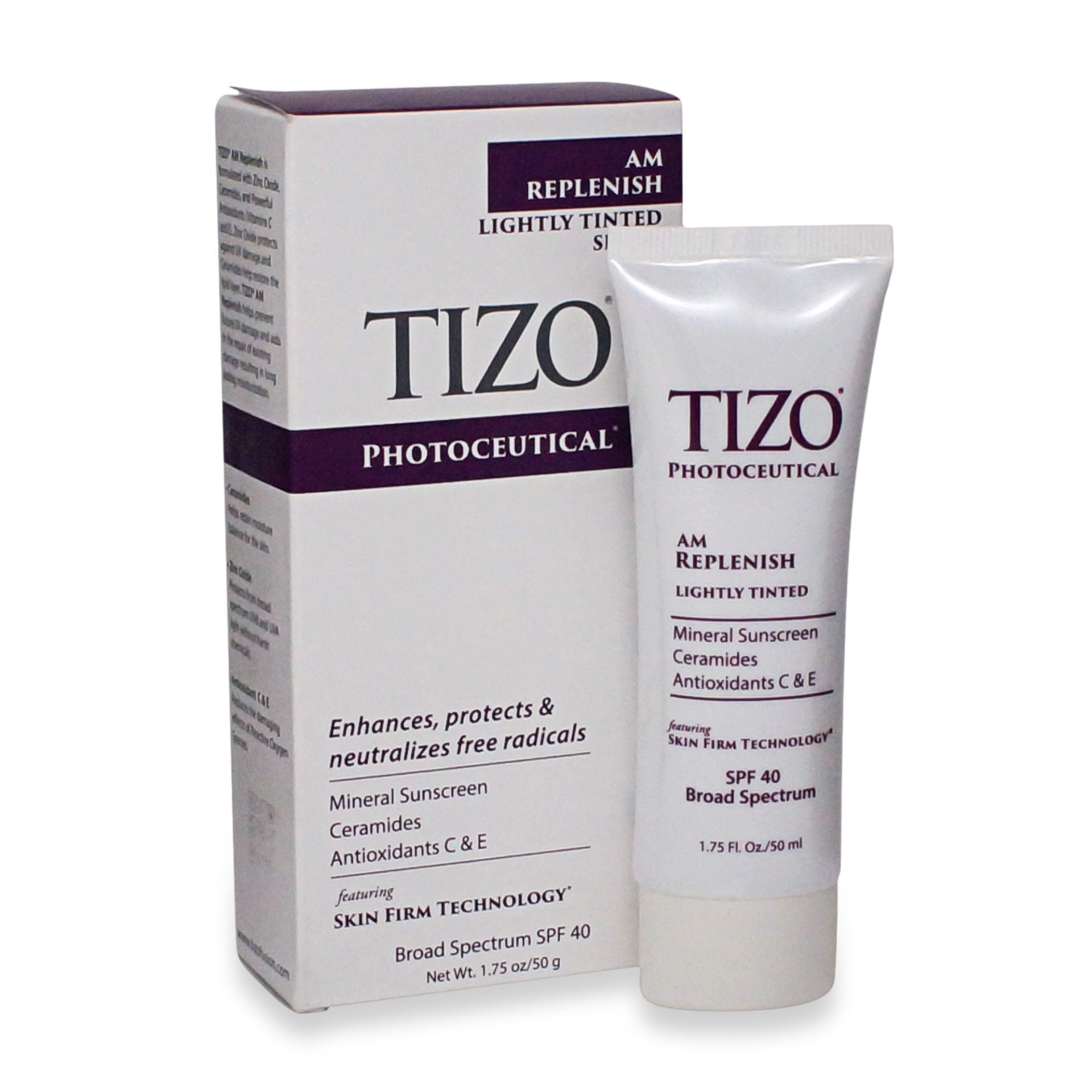 Tizo-AM-Replenish-SPF-40-Photoceutical-Lightly-Tinted-Tizo-productos dermocometicos para rutina de skincare cosmeticos belleza salud de la piel acne arrugas manchas belihebe by doctora luisa obregon barranquilla colombia 