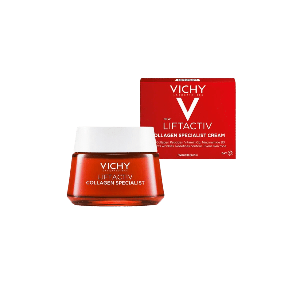 Vichy Liftactiv Collagen Specialist Crema productos dermocometicos para rutina de skincare cosmeticos belleza salud de la piel acne arrugas manchas belihebe by doctora luisa obregon barranquilla colombia 